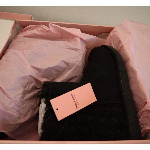 Juicy Couture B3262SW Women’s Sz 9 Black Kave Faux Fur Lining Winter Boots - Picture 8 of 9